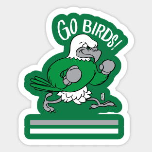 Go Birds Fight Sticker